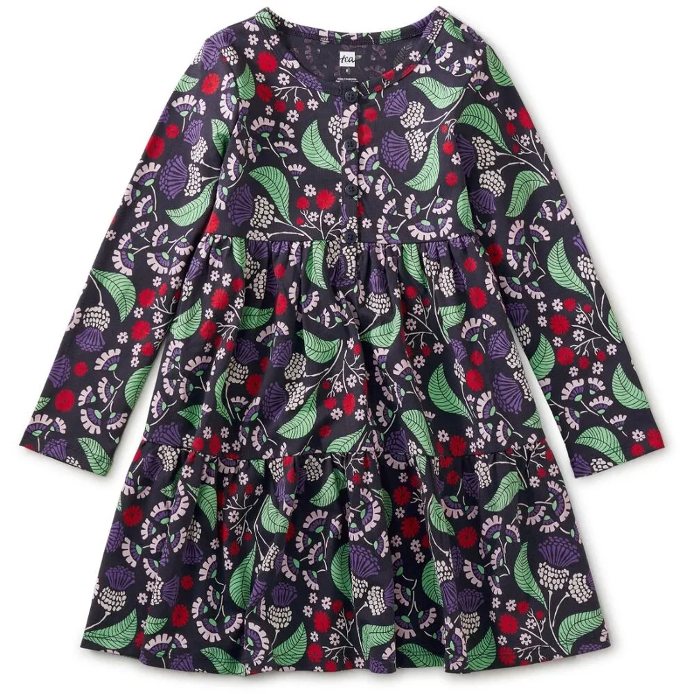 NWT Tea Collection Tiered Henley Dress